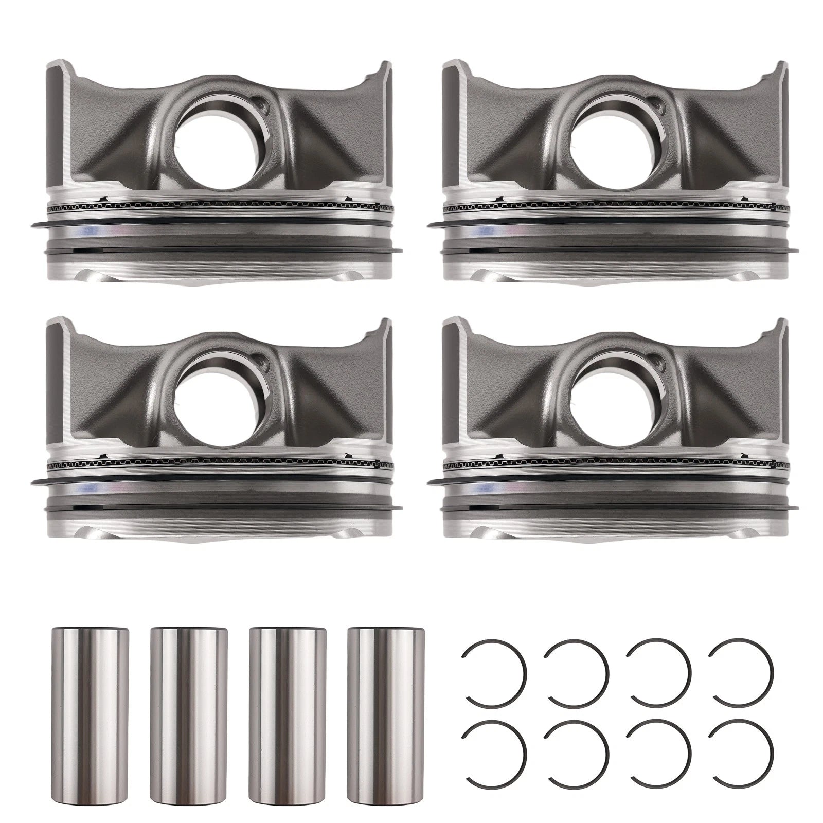 Engine Piston Set of 4 for Ford Edge Escape Fusion 2.0T (2015–2018) FB5Z-6108-A