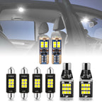 8Pcs Interior Dome License Plate Cargo Map Light Bulbs for Chevrolet Tahoe (2007–2014)