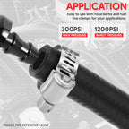 3AN Fuel Line Hose 5ft Nitrile Rubber 3/16" for Oil Gas Pipe