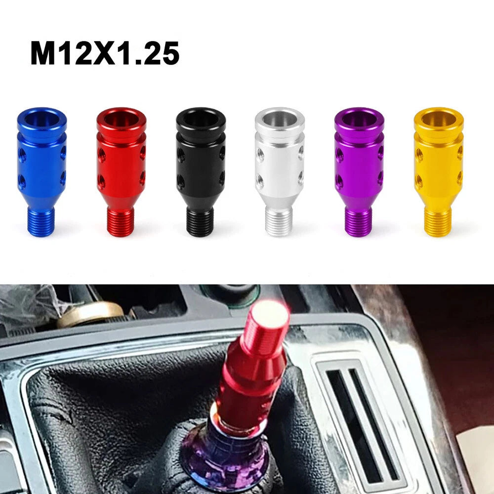 Aluminum Shift Knob Adapter M12x1.25 for Universal Non-Threaded Shifters