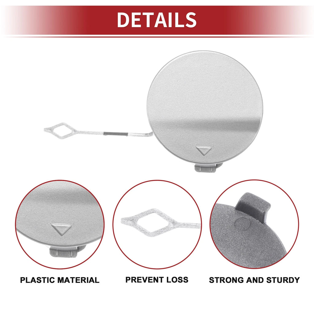 Rear Car Bumper Tow Hook Cover for BMW 428i (2014–2016) No. 51128060849 Silver