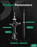 Front Rear Shocks Struts for Mitsubishi Galant (1999–2003)