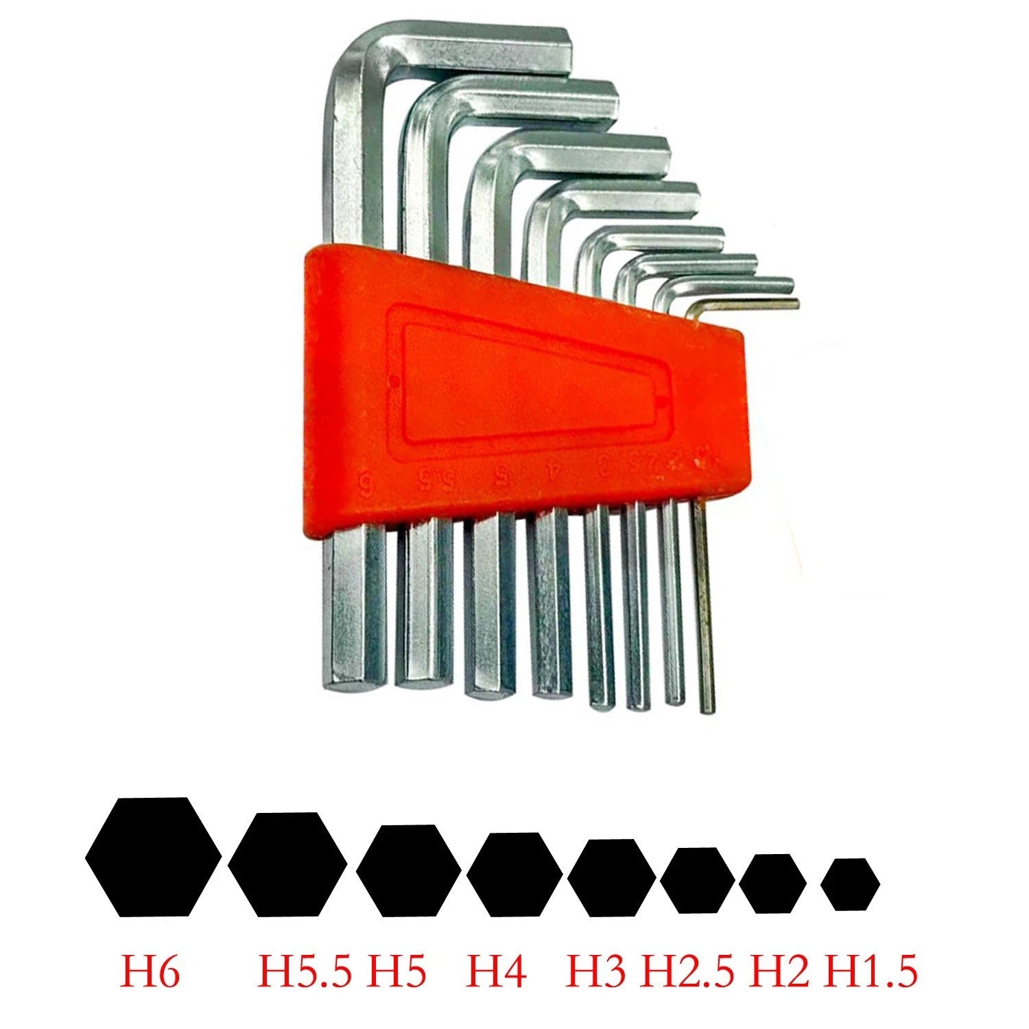 8PCS Hexagonal Wrench Kit H1-H6 for Repair and Home Appliance Maintenance