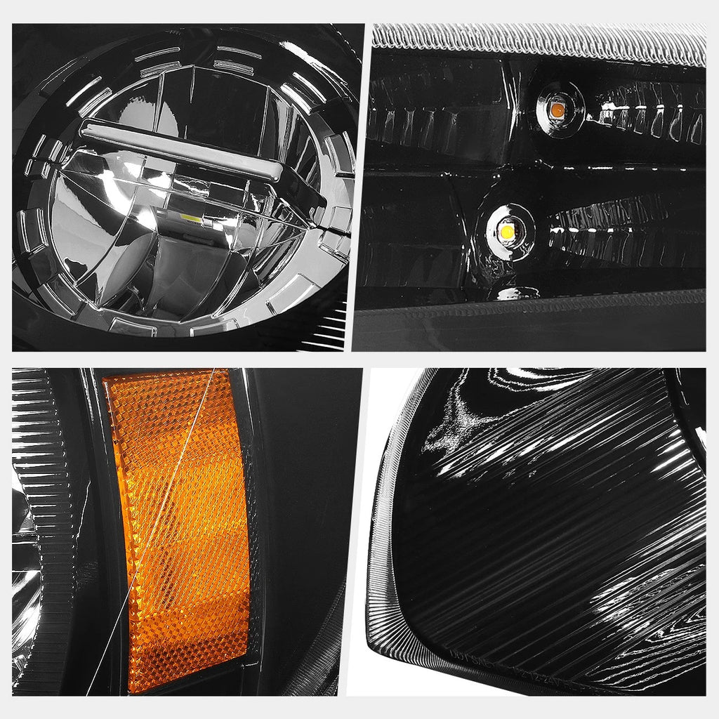 Amber LED Signal Lamp Headlights for Freightliner Cascadia (2008–2017)
