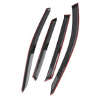 Set of 4 Window Vent Visors for Subaru WRX (2015–2021) Black Rain Guards