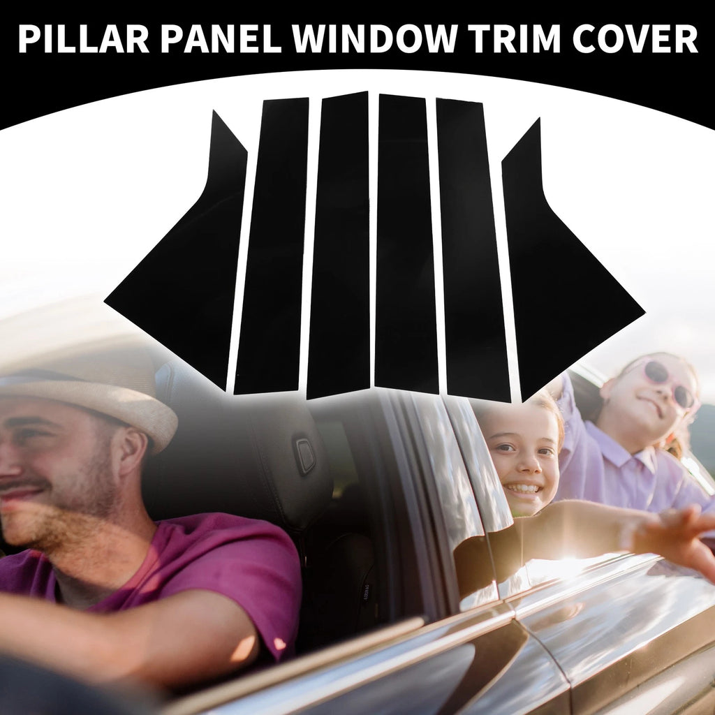 6pcs Window Trim Cover for Chevrolet Impala (2014–2020) Black