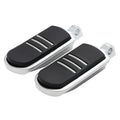 Satin Chrome Footpegs for Harley Touring Limited Softail Fatboy Sportster