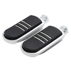 Satin Chrome Footpegs for Harley Touring Limited Softail Fatboy Sportster