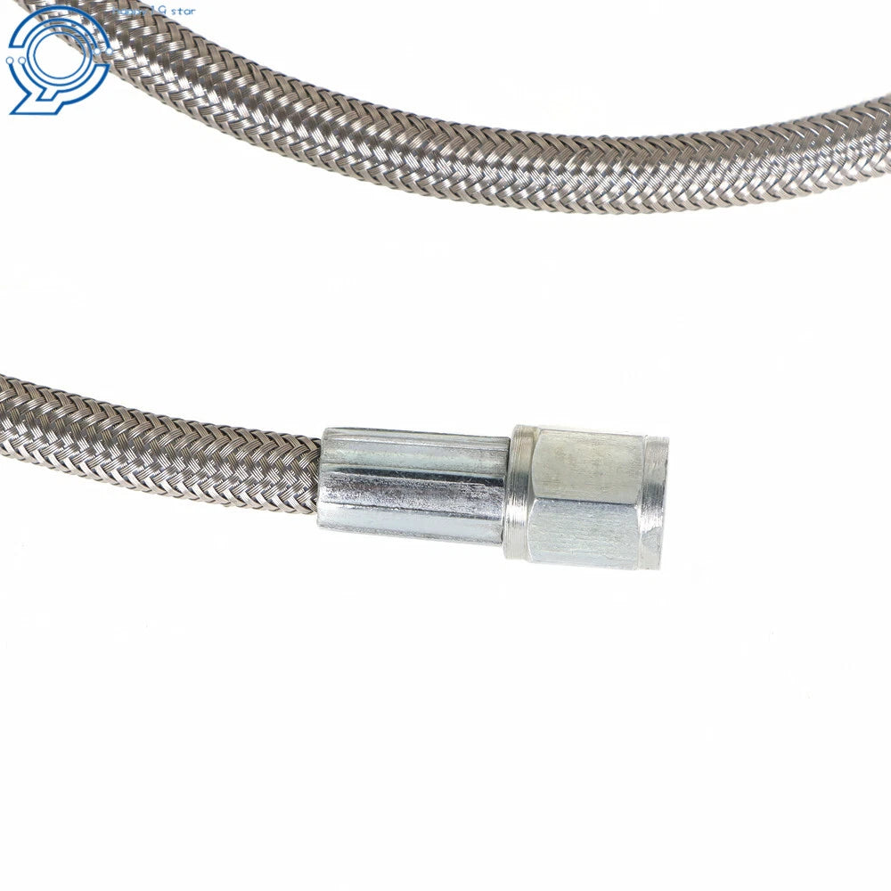 4AN 90 Degree Hose End for Turbo Oil Feed Line (48")