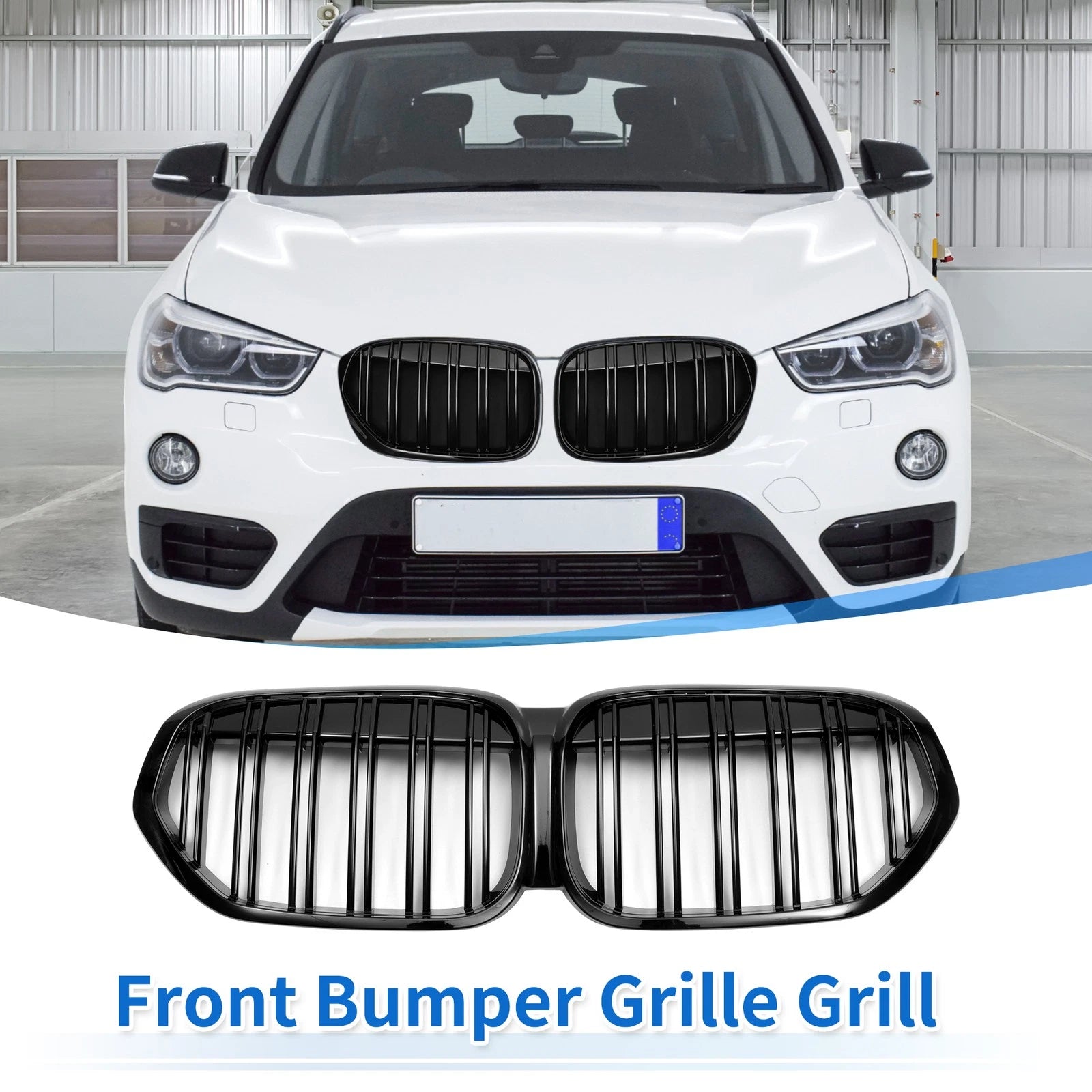 Front Upper Bumper Grille for BMW X1 F48 (2016–2023)