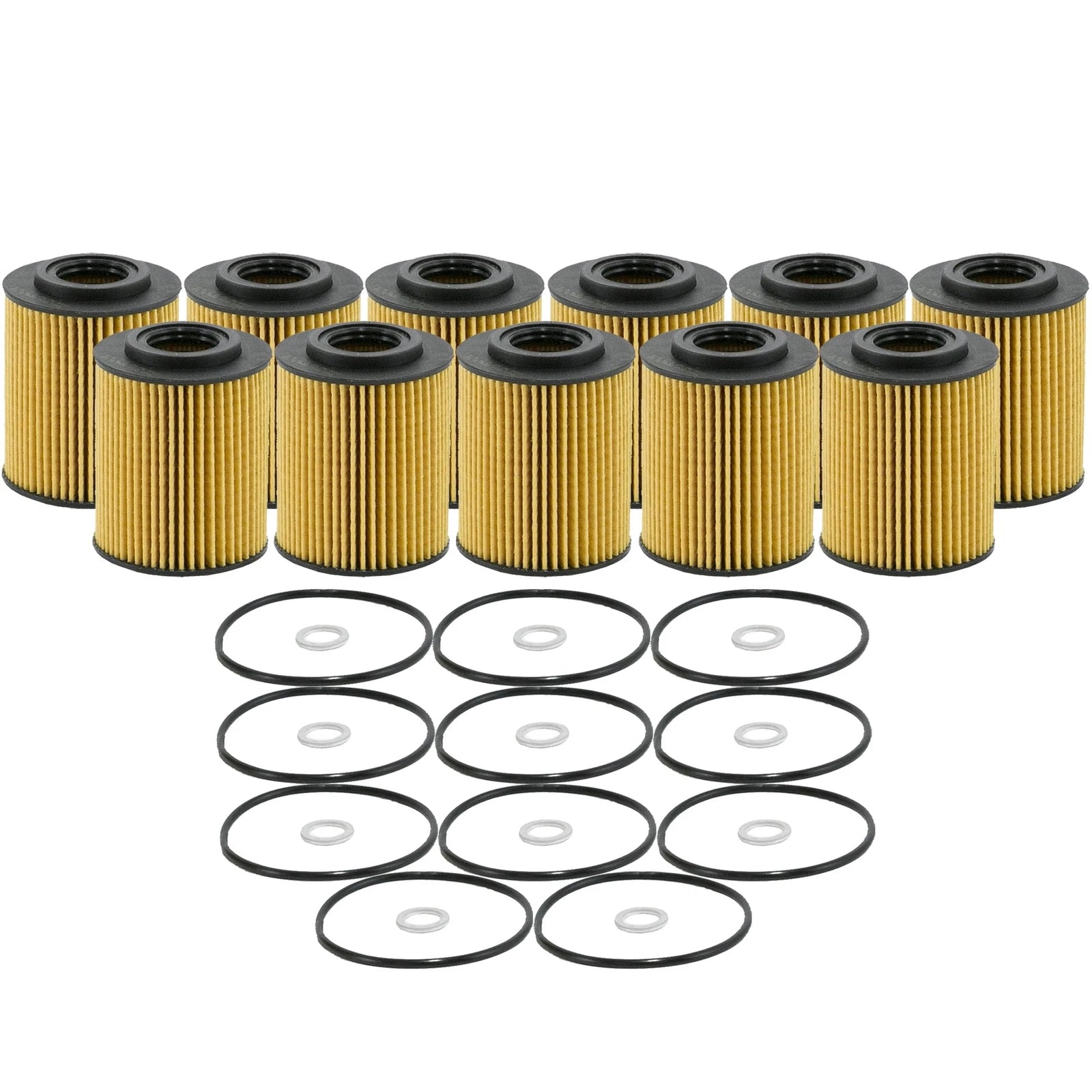 Set of 11 Engine Oil Filters for Hyundai Genesis Kia (StdAsp GAS)