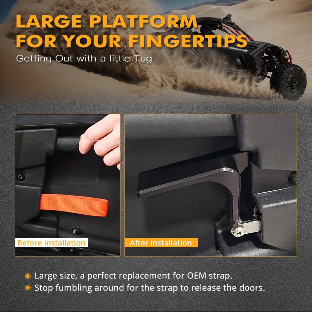 Aluminum Door Handles Latches Kit for Can-Am Maverick X3 Turbo (2017–2023)