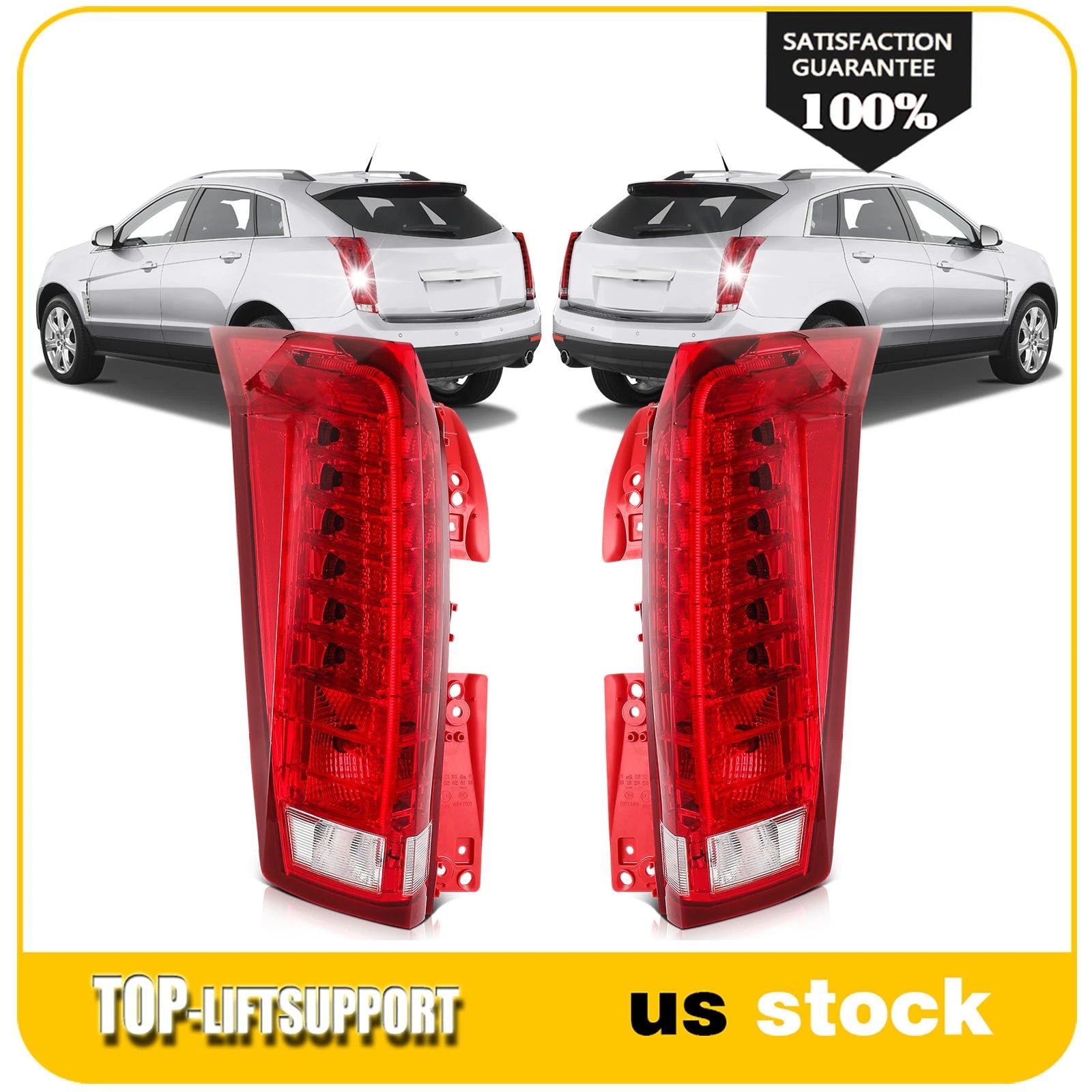 Taillight Assembly for Cadillac SRX (2010–2016) Red Brake Lamp Pair
