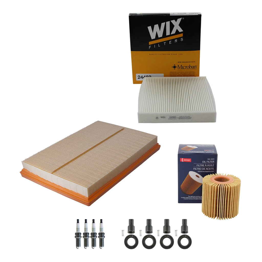 Tune Up Kit with 4 NGK Spark Plugs & Boots for Avalon Camry ES300h RAV4