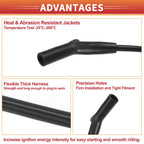 6 Pcs Spark Plug Wire Ignition Coil Cable for Ford F-150 (2005)