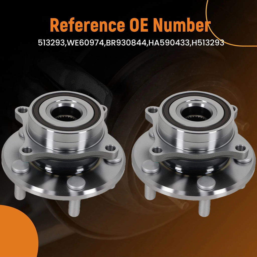 Pair Front Wheel Hub Bearing Kit for Honda Odyssey (2011–2017) 513293