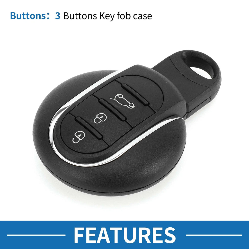 3 Buttons Keyless Entry Remote Fob Shell Case for BMW Mini Cooper (2015–2017)