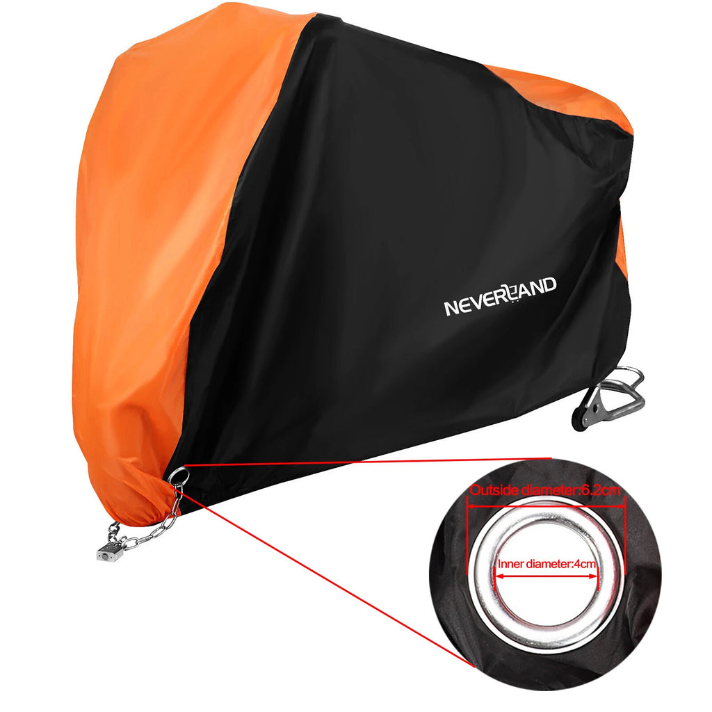 Waterproof Motorcycle Cover for NEVERLAND XXXXL (Outdoor Rain UV Protector)