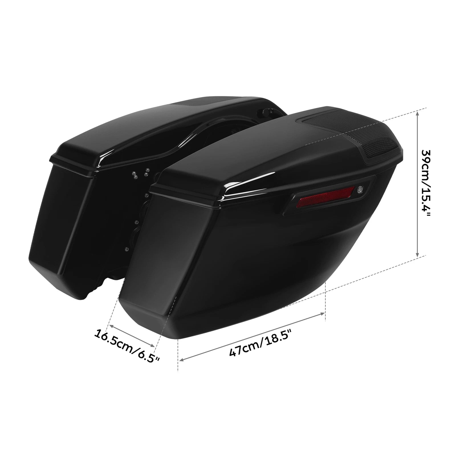 6X9" Speaker Cutout Saddlebags for Harley Touring CVO Street Road Glide (2023–Up)
