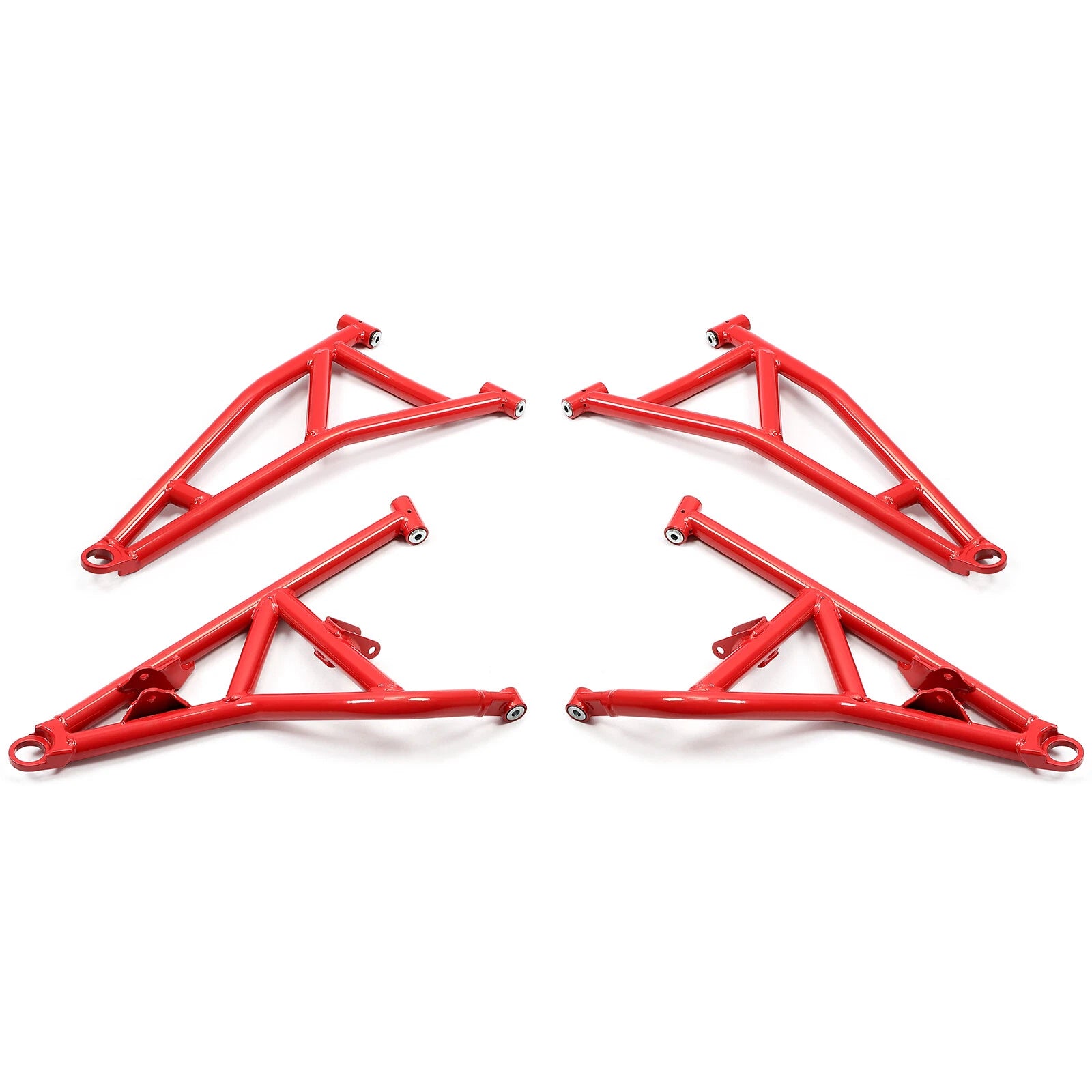 Red High Clearance Steel Front A Arms for Polaris RZR XP Turbo / 4 1000 (2014–2023)