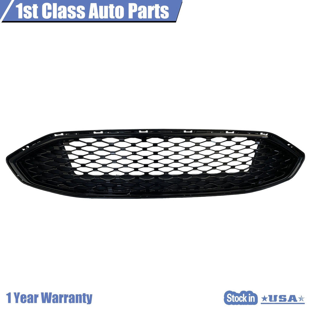 Honeycomb Mesh Grille for Ford Fusion (2017-2018) - Glossy Black