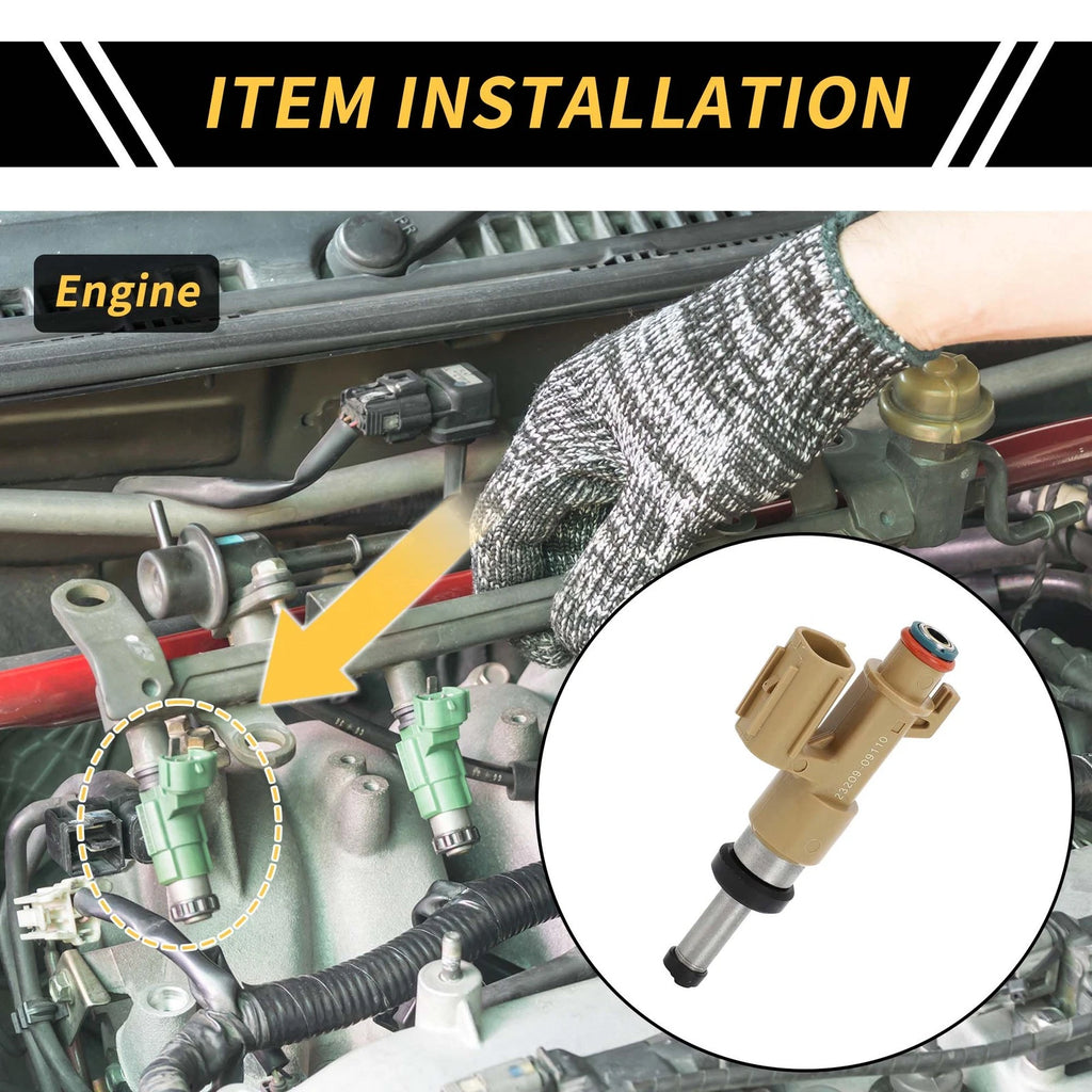Fuel Injector for Toyota Tundra (2007–2008) No. 2320909110, 12 Holes