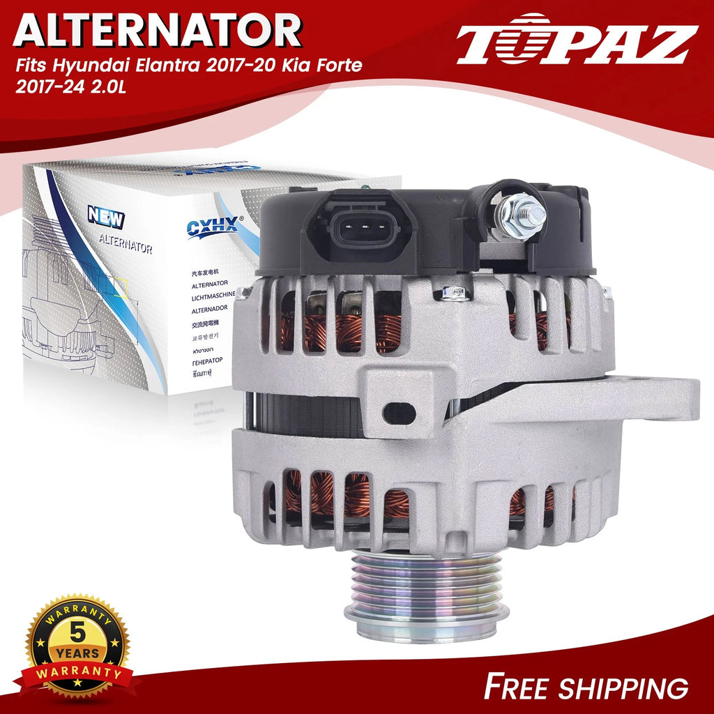Alternator for Kia Forte (2017–2024) 2.0L 150AMP 12V 6-Groove