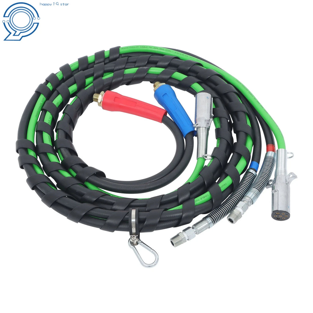 15ft 7 Way ABS & Air Line Hose Wrap for Semi Truck Trailer