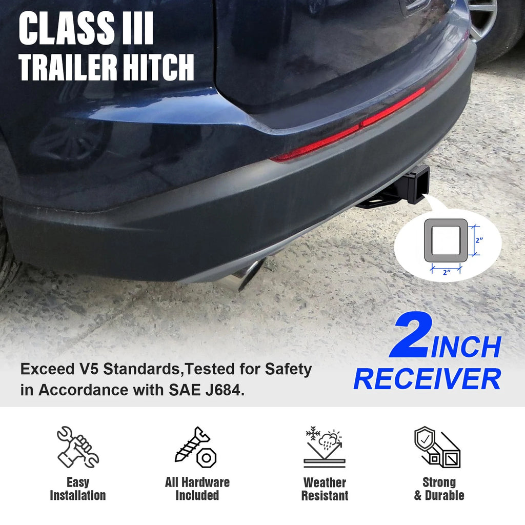Towing Hitch Receiver Class 3 for Ford Edge (2015-2024)