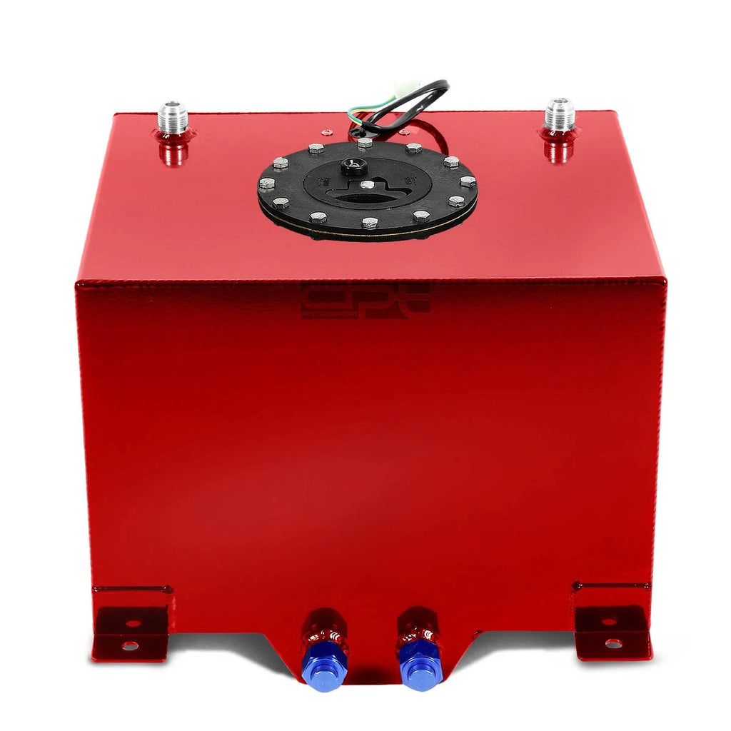 8 Gallon Lightweight Red Coat Aluminum Fuel Cell Tank for Race Drift (N/A)