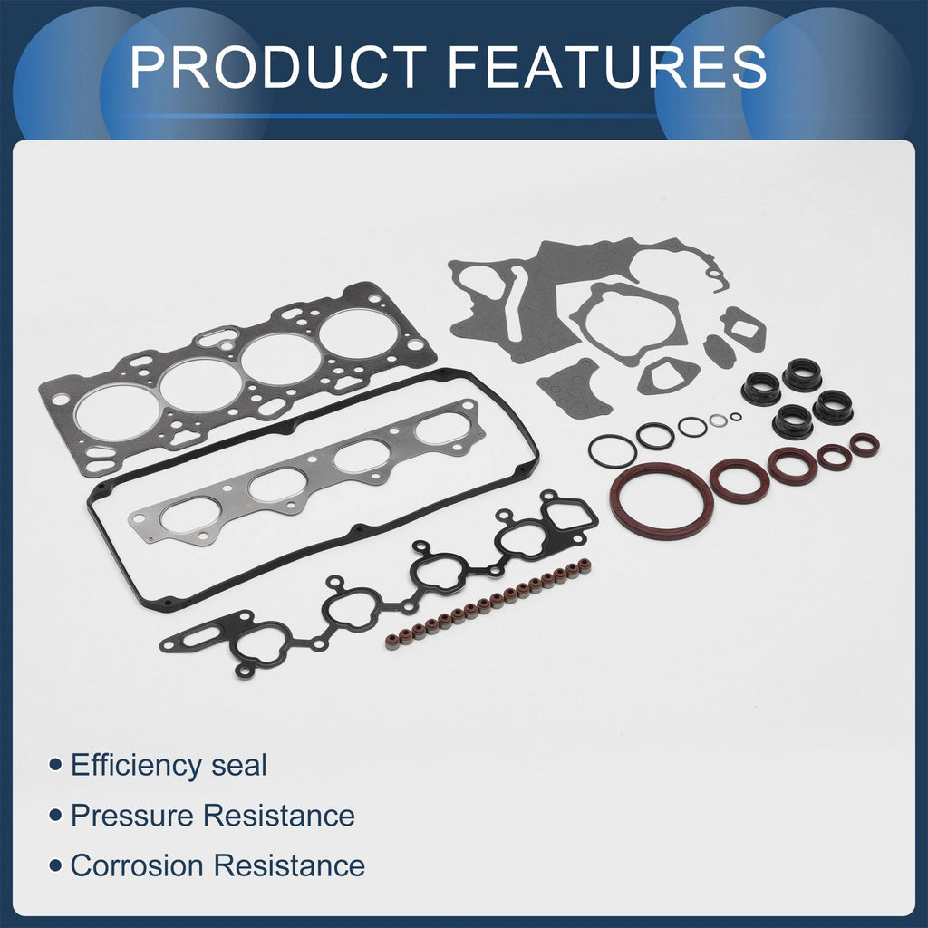 Set of 1 Cylinder Head Gasket Kit No.MD972933 for Mitsubishi 4G63 (P13W) 16V