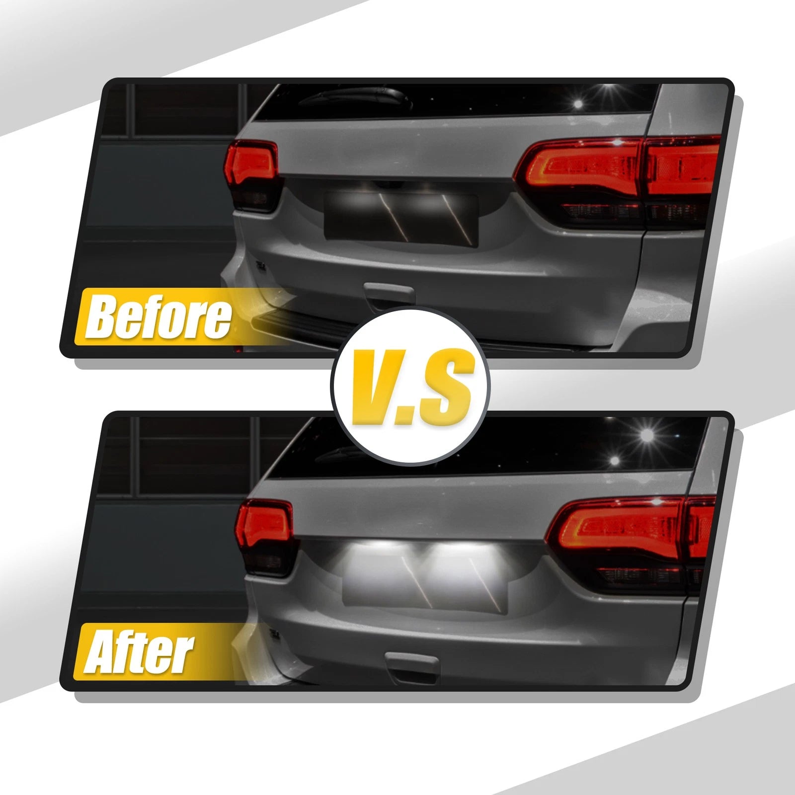 2X LED License Plate Light Lamp Assembly for Toyota 4Runner 