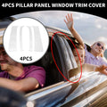 4 Pcs Car Pillar Window Trim for Dodge Ram 1500 (1994-2001) Chrome Silver Tone