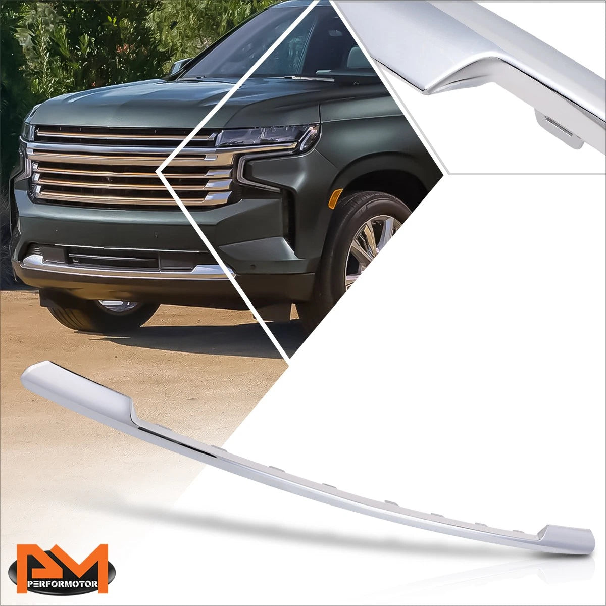 Front Lower Bumper Grille Trim for Chevrolet Suburban Tahoe (2021–2023)