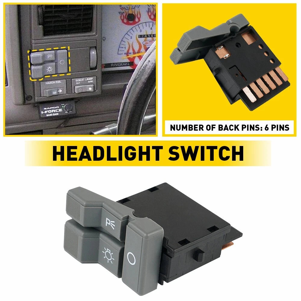 Rocker Switch for Chevy GMC Pickup Truck (1990â1994)