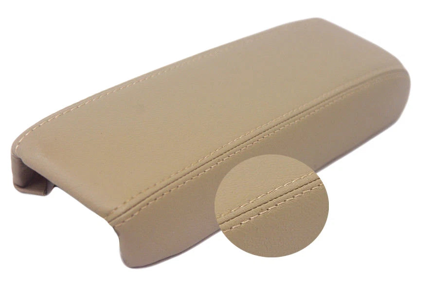 Center Console Lid Armrest Cover for Acura Vigor (1992–1994) Beige PVC Leather