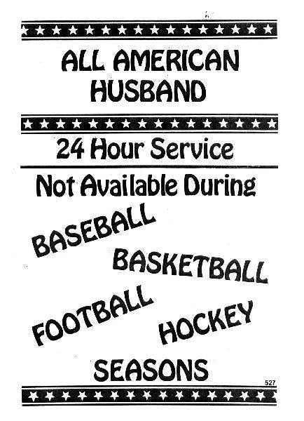 Man Cave Sign for American Husband (Baseball, Football, Hockey, Basketball)