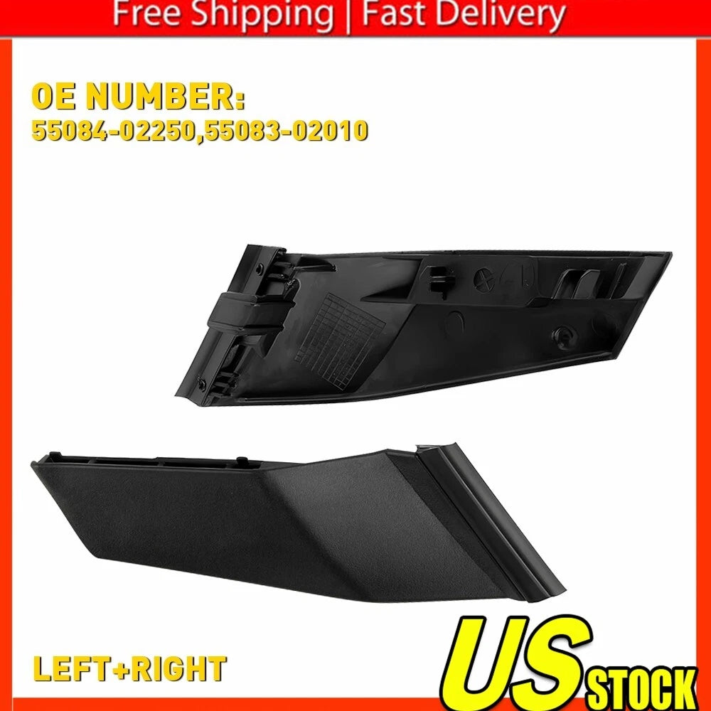 Set of 2 Front Wiper Side Cowl Extension Covers for Toyota Corolla (2014–2019)