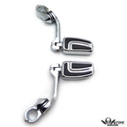 Chrome 5" Long Foot Peg Kit for Honda Shadow VT600 (1988–1990)