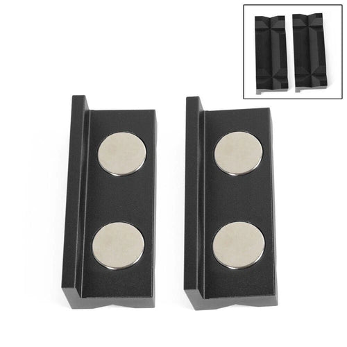 1 Pair Aluminum Vise Jaws for AN Fitting Adapter (Fits 101mm, 4")