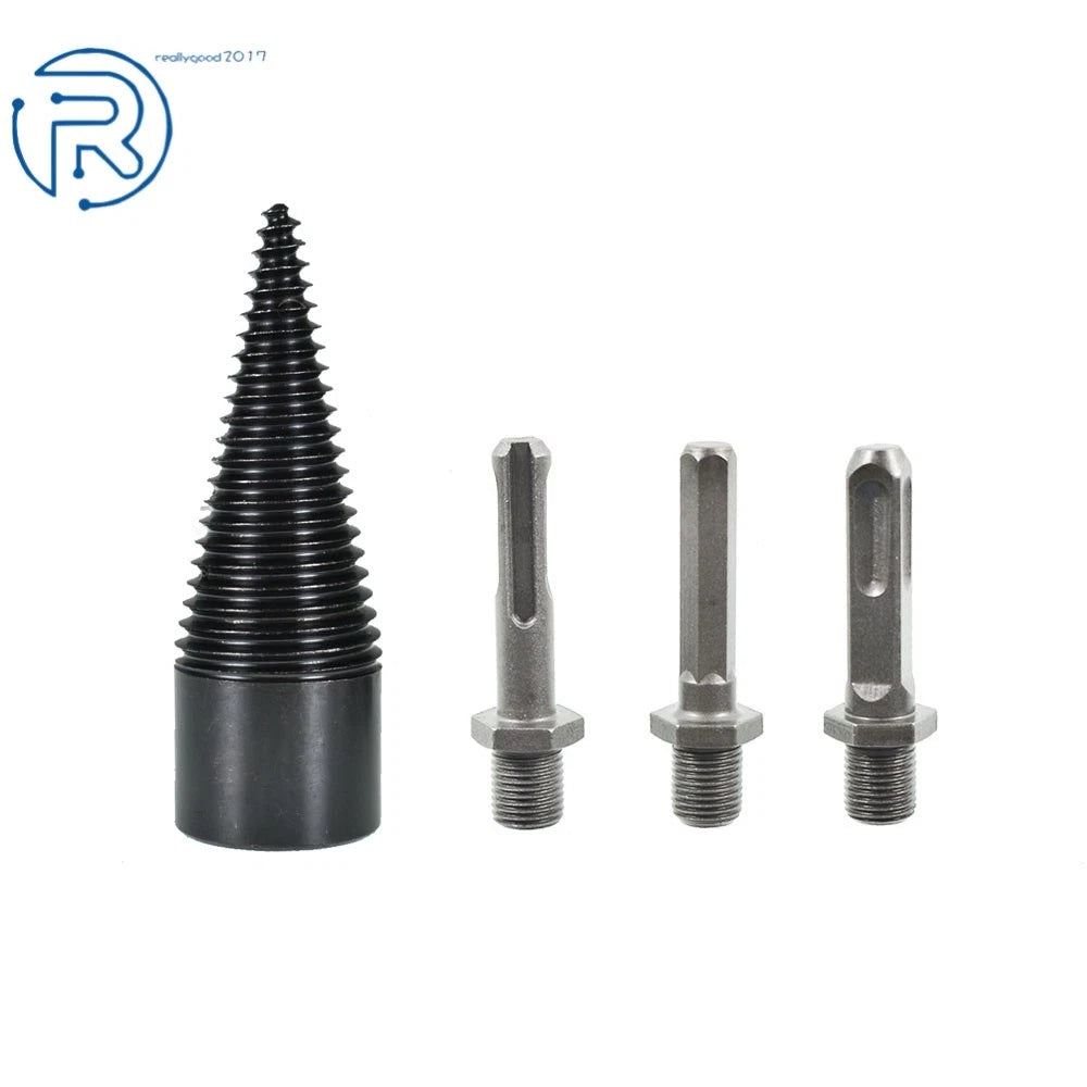 3pcs 32mm Firewood Log Splitter Drill Bit Set for Universal Use
