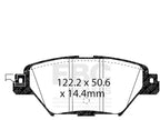 Set of 4 Rear Brake Pads for Mazda CX-9 (2016–2023) DM449FD