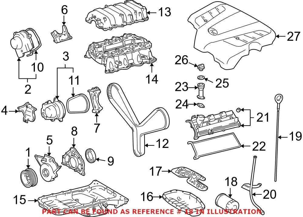 OEM Engine Oil Filter for Lexus GS400 GS430 LX470 SC430 (1998–2006) 90915-YZZD3