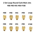 10pc Carburetor Main Jet Repair for Mikuni (#88, #90, #95, #98, #100)