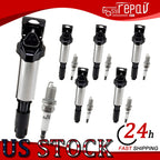 6 Pack Ignition Coil & Spark Plug for BMW Z3 Z4 330i 330Ci 530i (1996–2006)