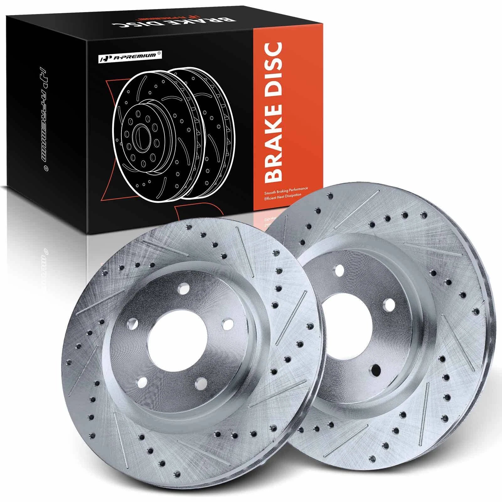 Front Drilled Brake Rotors for Nissan Sentra (2017–2019) Juke (2011–2017)