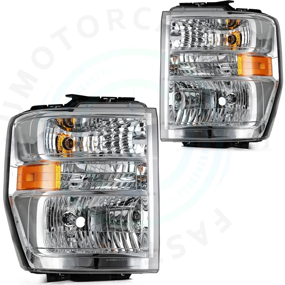 Headlight Assembly Set for Ford E-350 E-450 Super Duty (2008–2021)