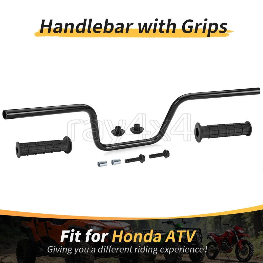 Handlebar & Grips w/Bar End Kit for Honda Foreman 450 S ES TRX450FE/FM (1998–2001)