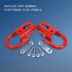 2X Front Towing Hooks for Ford F-150 (2015-2019) Red