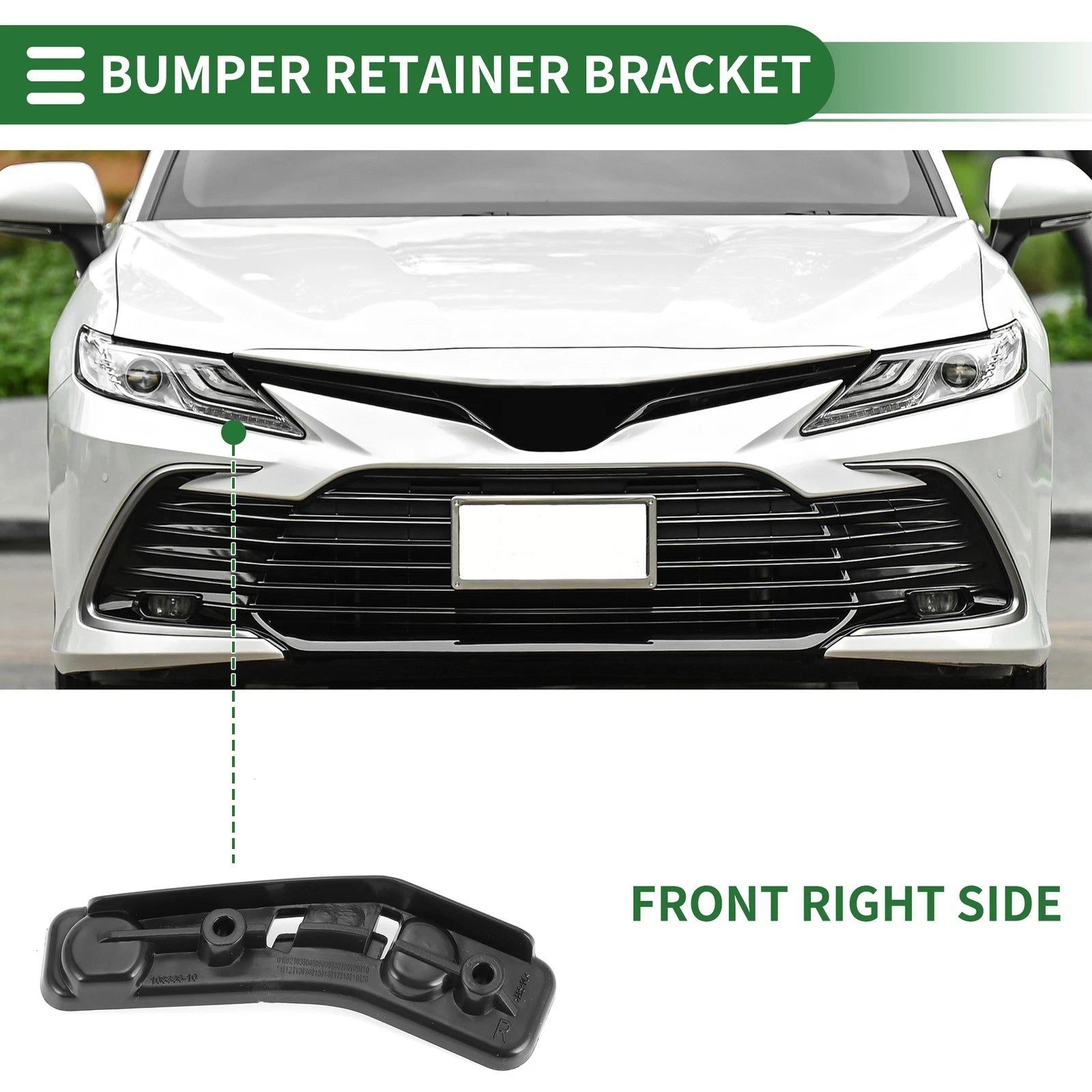 1pc Right Front Bumper Retainer Bracket No. 51117354768 for BMW X1 (2016–2022)